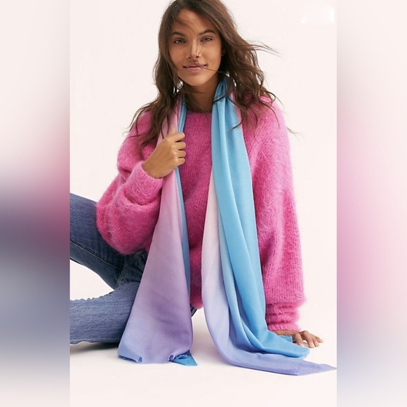 Free People Accessories - Free People Retrograde Tie Dye Cashmere Scarf